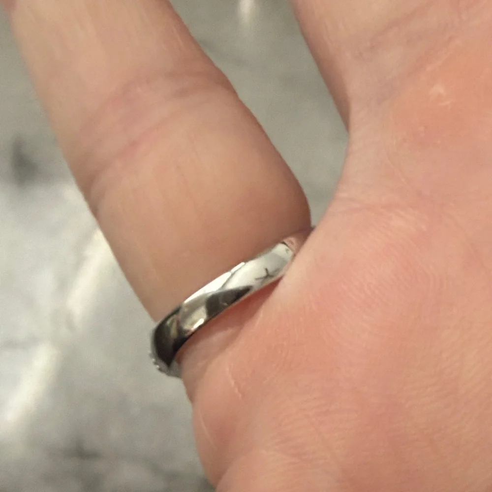 Blue Zirconia 925 sterling silver ring
